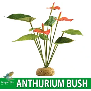 Exo Terra Anthurium Bush – Artificial Vivarium Plant