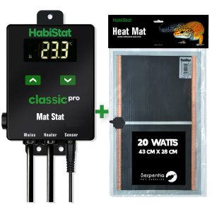 HabiStat Pro Mat Stat + 20W Heat Mat Bundle