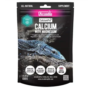 Arcadia EarthPro CalciumPro-Mg 450g – Calcium & Magnesium Supplement for Reptiles