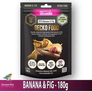 Arcadia Sticky Foot Gold Banana & Fig 180g – Fruit-Based Gecko Diet