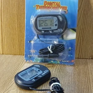 Digital Precision LCD Aquarium Thermometer - Easy-Read Suction Monitor